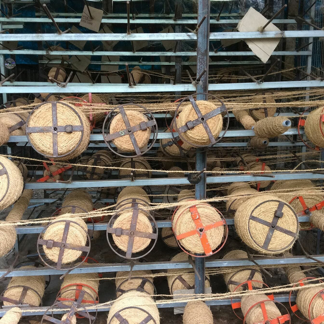 Tile Patterned Jute Mat