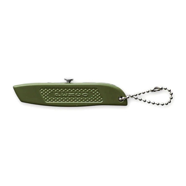 Utility Knife von Penco mit ausgefahrener Klinge und Kugelkette