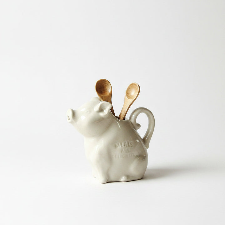 Piggy Pitcher S - White