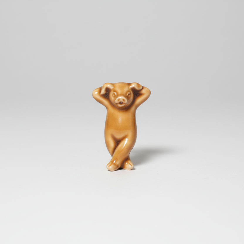 Piggy Knife Rest Lazy - Caramel