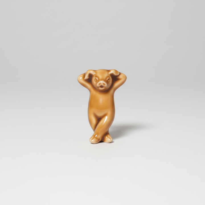 Piggy Knife Rest Lazy - Caramel