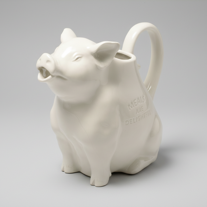 Piggy Pitcher L - White