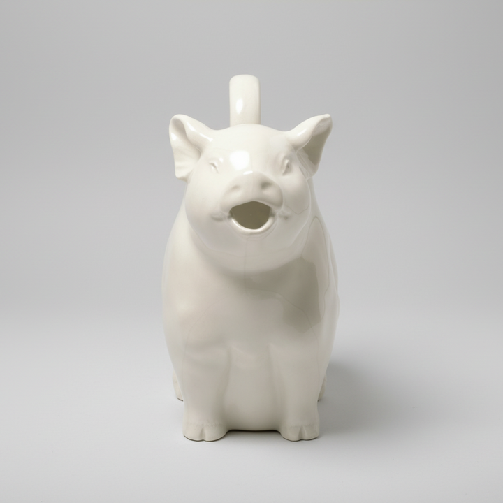 Piggy Pitcher L - White