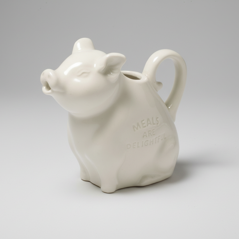 Piggy Pitcher S - White