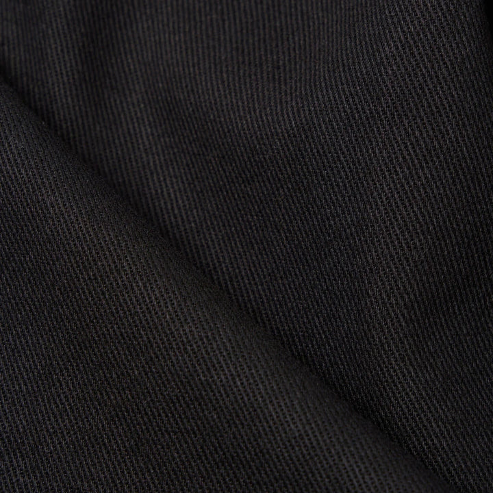Pleated Track Pant - Black Twill