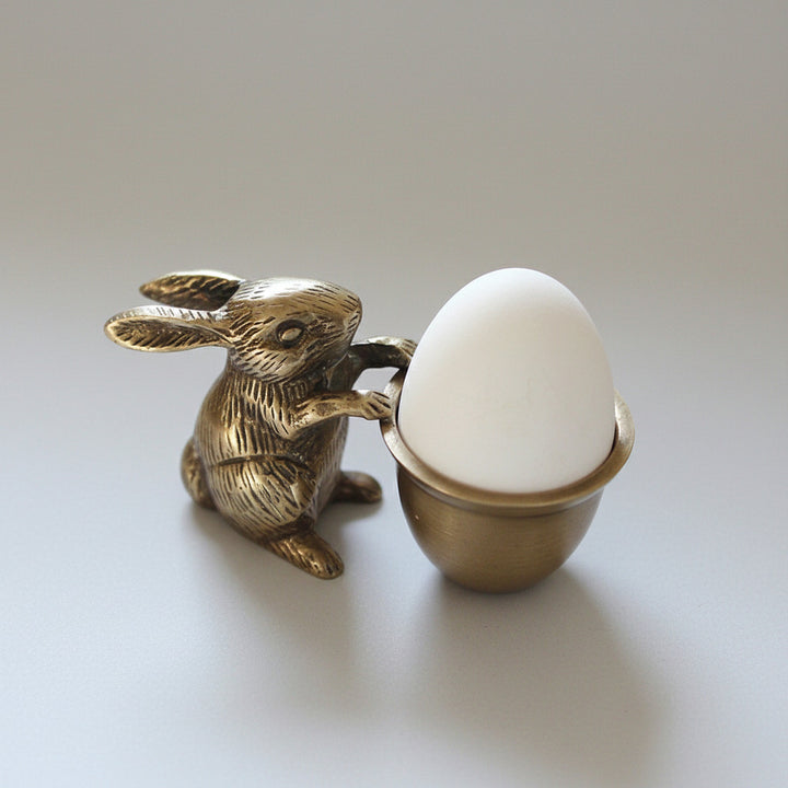 Rabbit Egg Cup - Brass