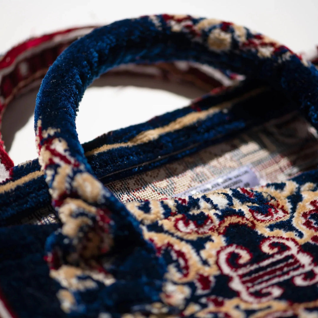 Rug Fabric Bag - Navy Blue