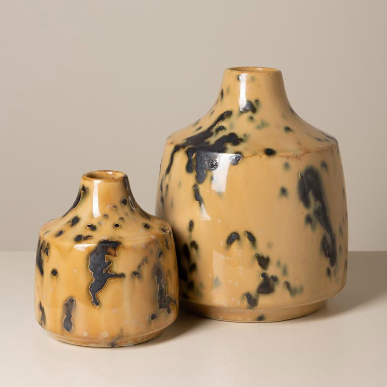 Shades Of Clay Vases - Set of Two
