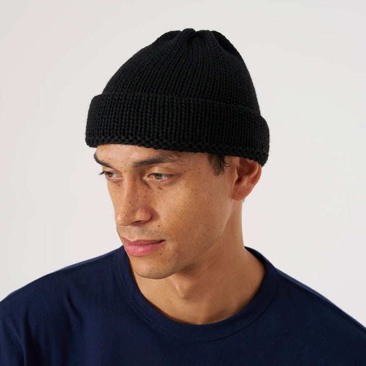 Casquette de montre courte noire