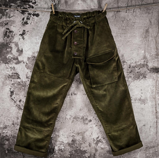 Submariner Pant Velor Côtelé Khaki