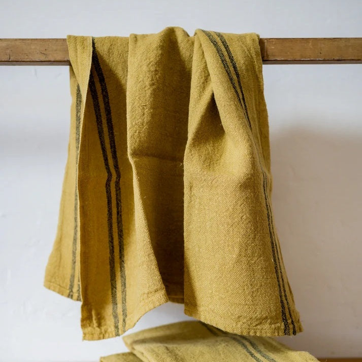 Linen Tea Towel Country - kraft