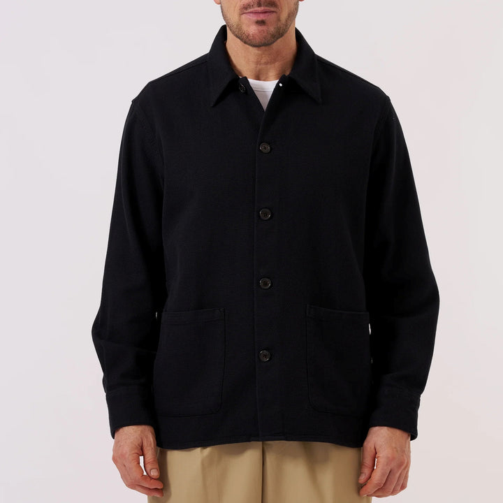 Travail Overshirt - Black Kendal Cotton
