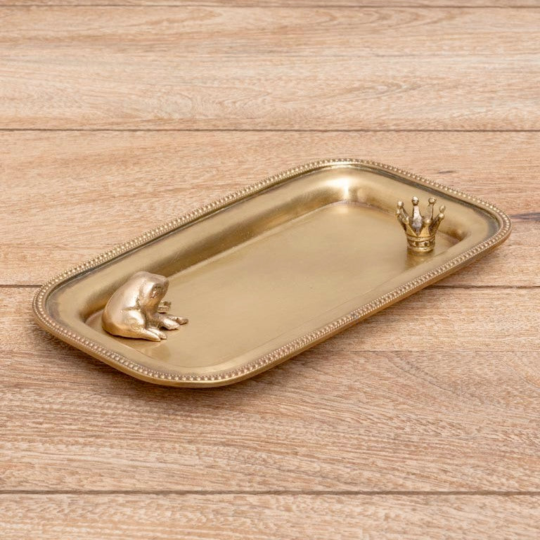Trinket Tray - Frog and Crown