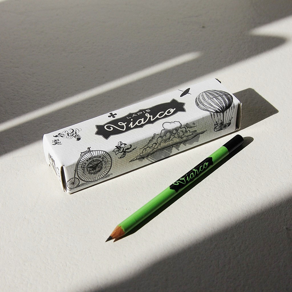 Viarco Wallpaper Pencils – kurze grüne HB-Bleistifte im 12er-Set