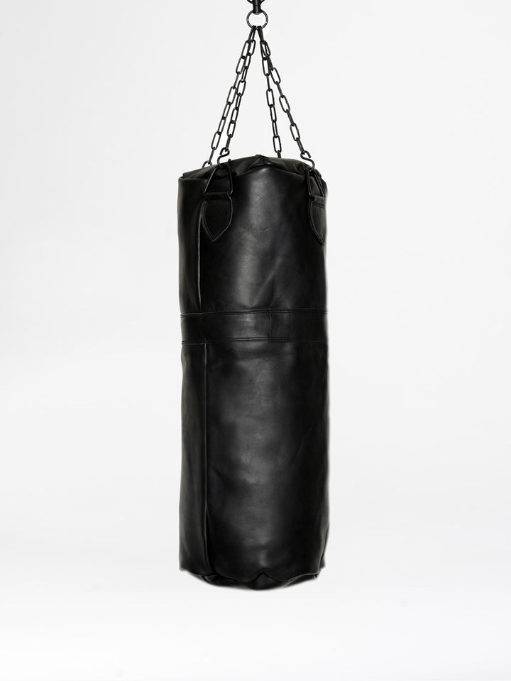 Vintage Leather Punching Bag 1920 in Black