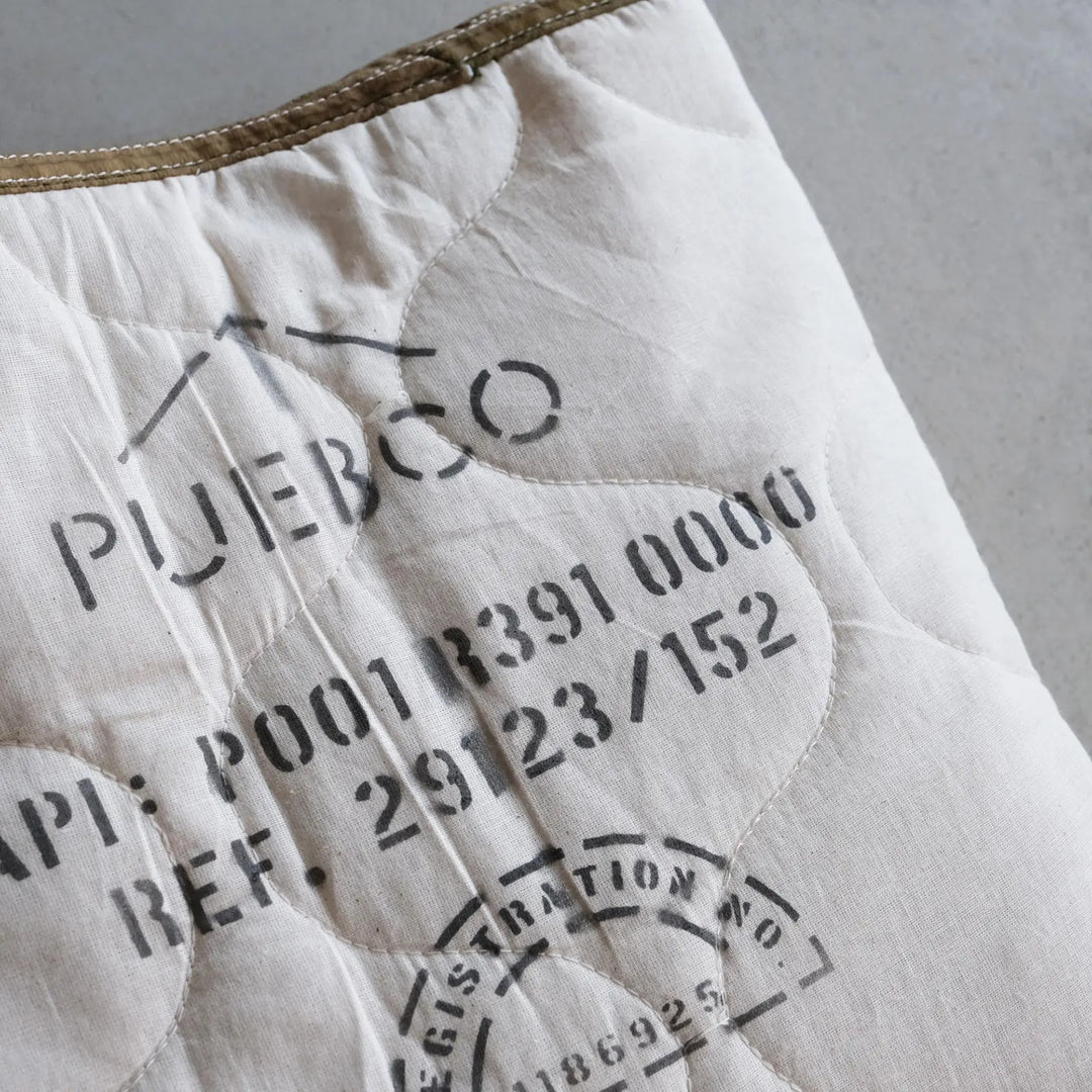 Vintage Parachute Line Quilted Banket