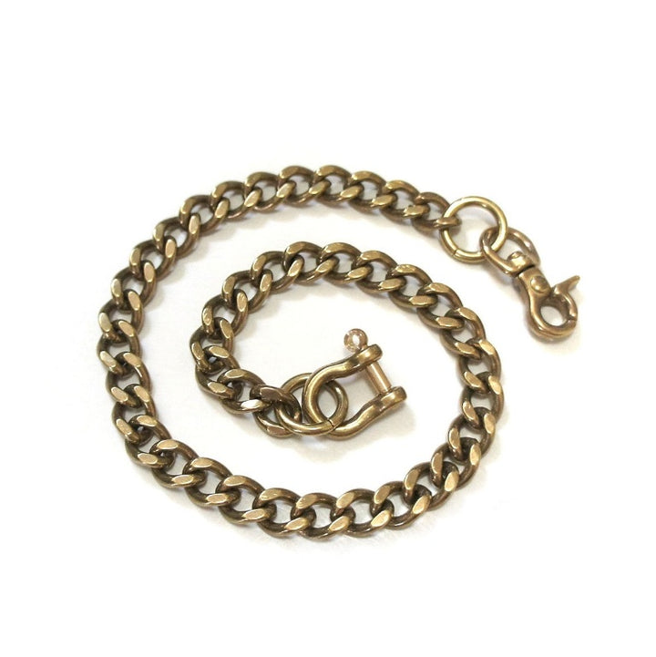 Wallet Chain Flat Cut Brass
