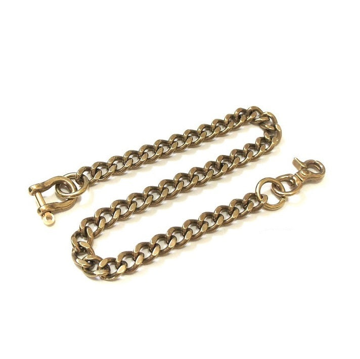 Wallet Chain Flat Cut Brass