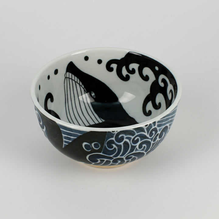 Whale Porcelain Soba Bowl