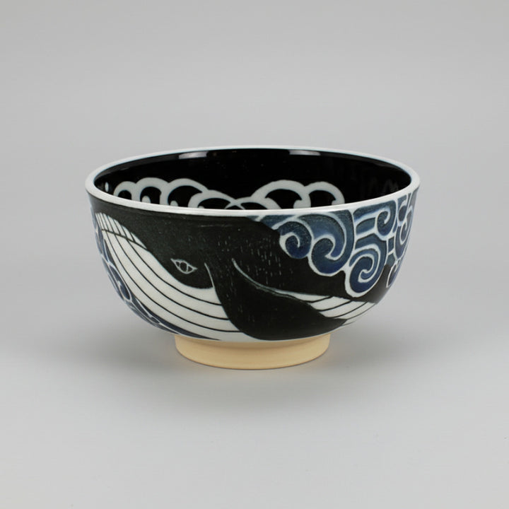 Whale Porcelain Soba Bowl