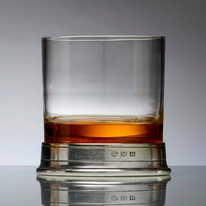 Whiskyglas aus Kristallglas mit Hartzinn von Cosi Tabellini