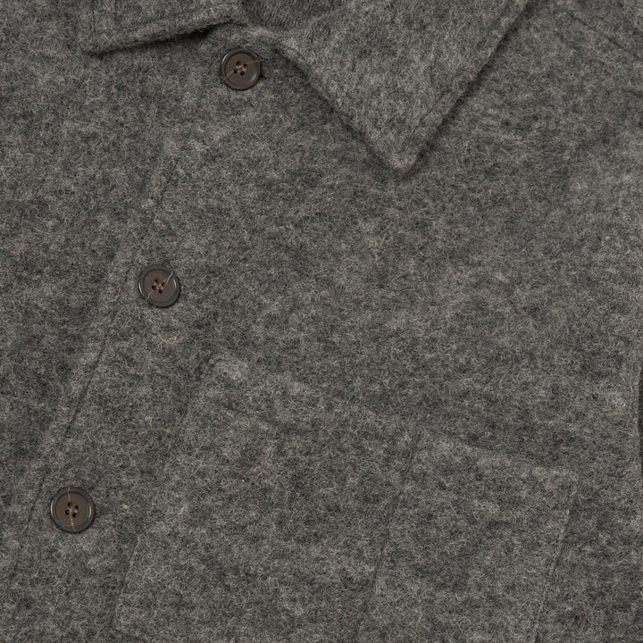 Wool Fleece Uniform Jacket - Grey Marl