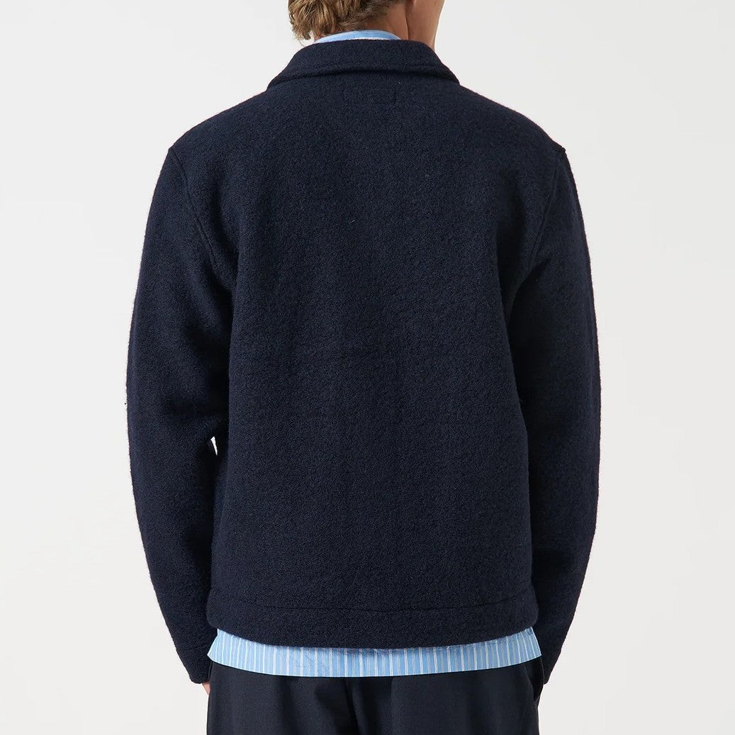 Wool Fleece Uniform Jacket - Navy