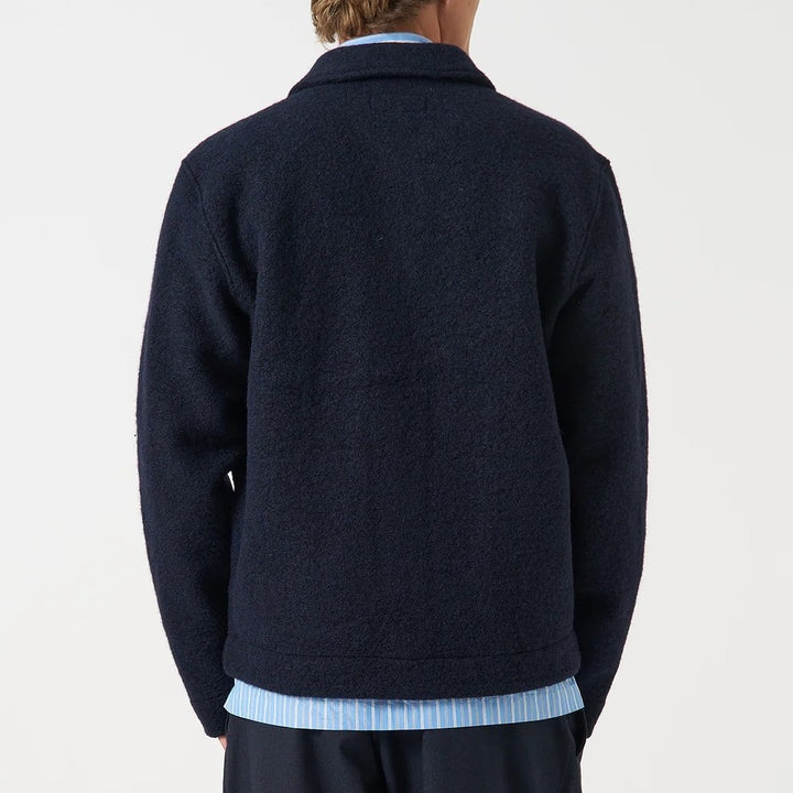 Wool Fleece Uniform Jacket - Navy