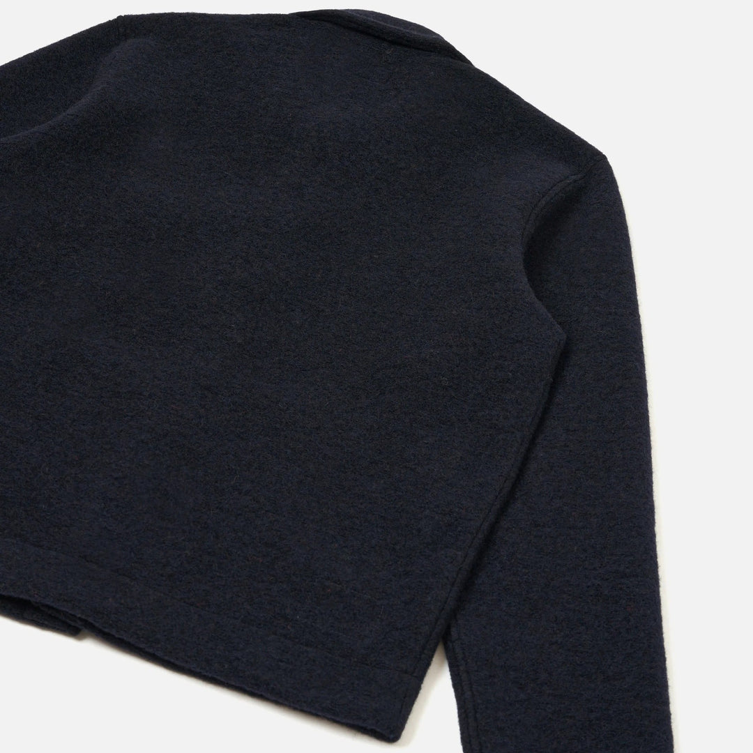 Wool Fleece Uniform Jacket - Navy