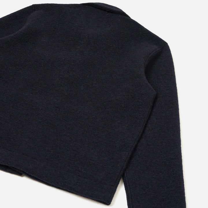 Wool Fleece Uniform Jacket - Navy