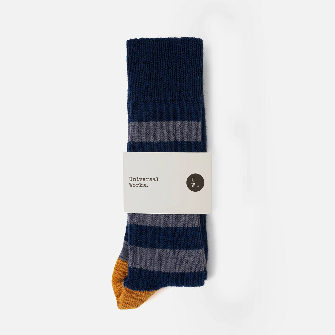 Wool Games Sock - Navy/Grey