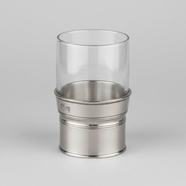 Zahnputzbecher Irlanda aus Kristallglas mit Hartzinn von Cosi Tabellini