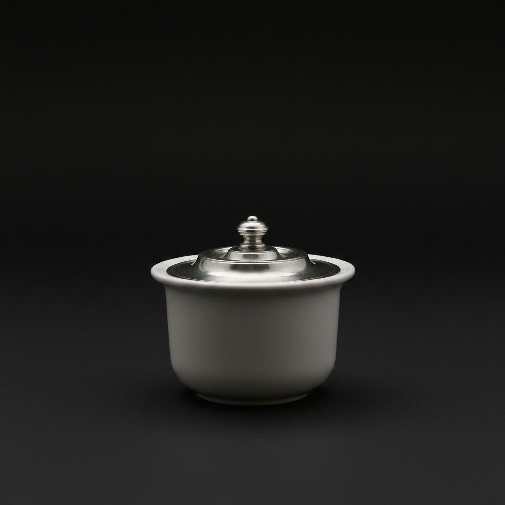 Ceramic Sugar Bowl with Pewter – Convivio