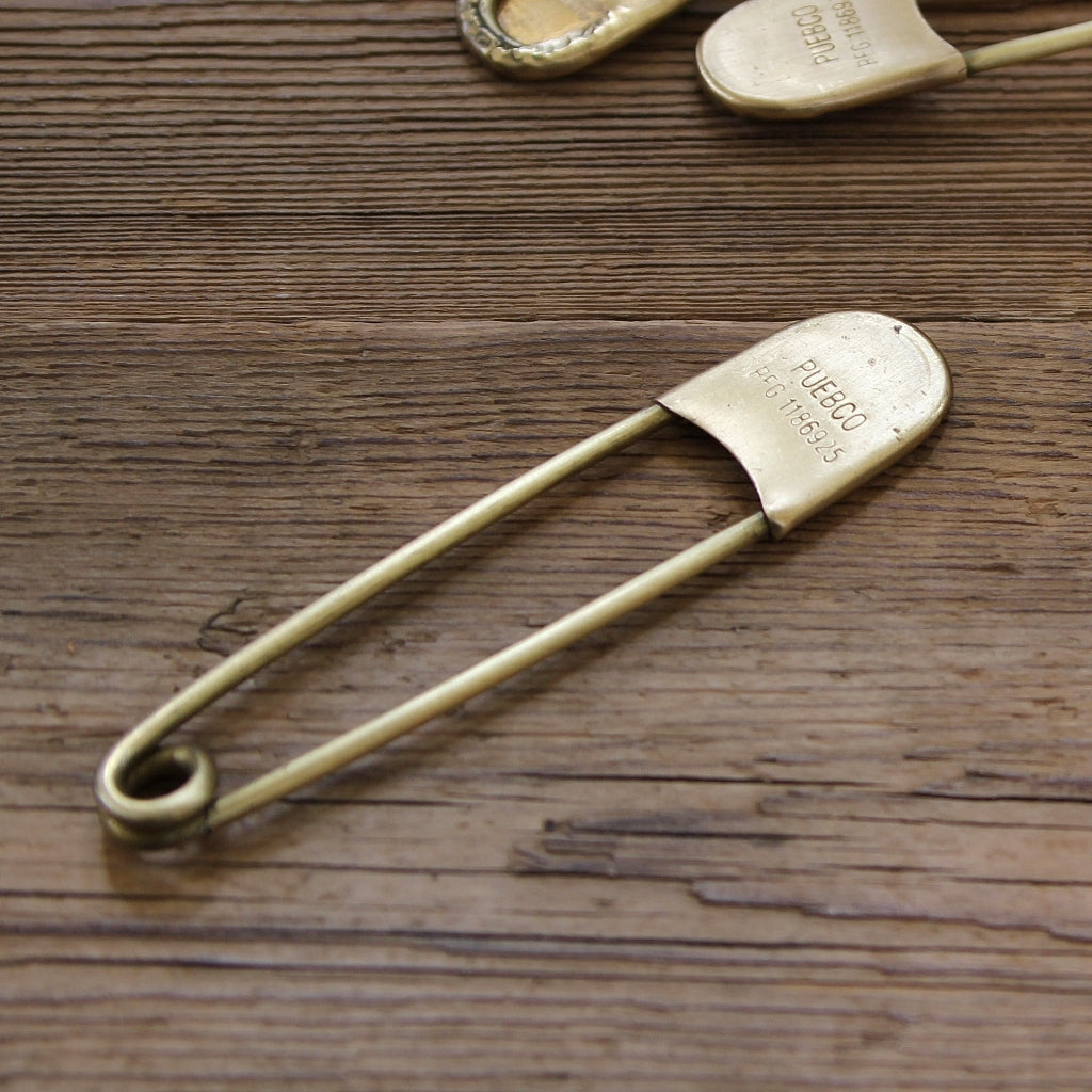 Giant Brass Safety Pin