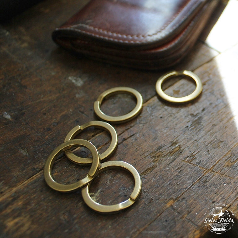 Flat Split Ring Brass