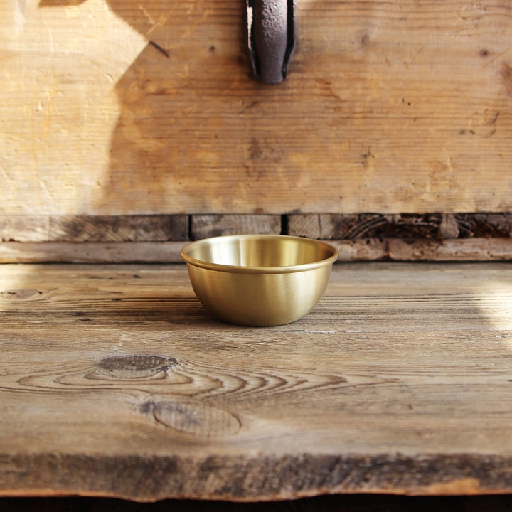 Round Brass Bowl S/9