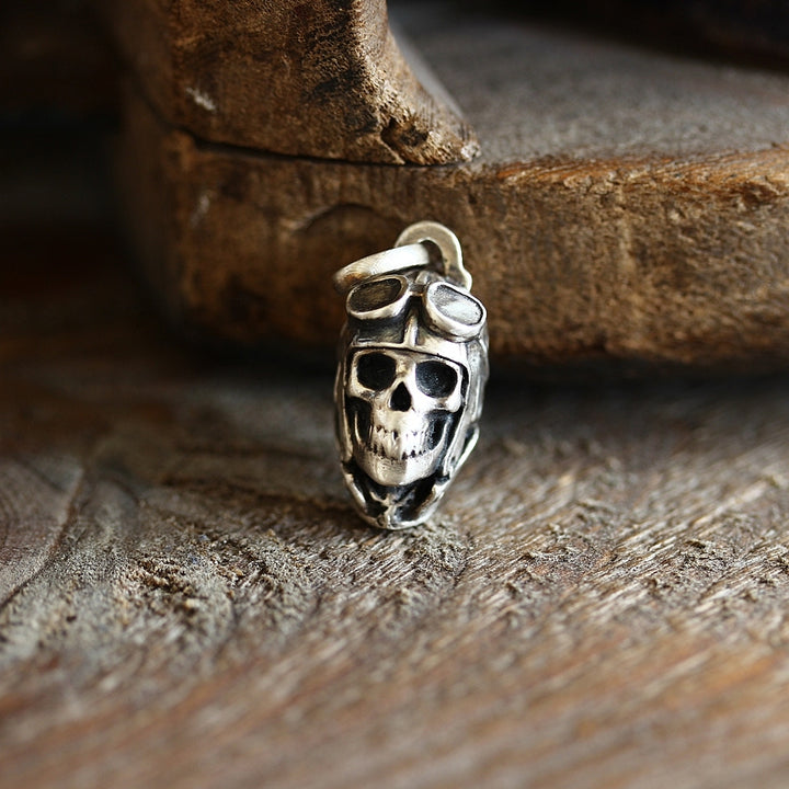 SALE - Skull Pilot Pendant