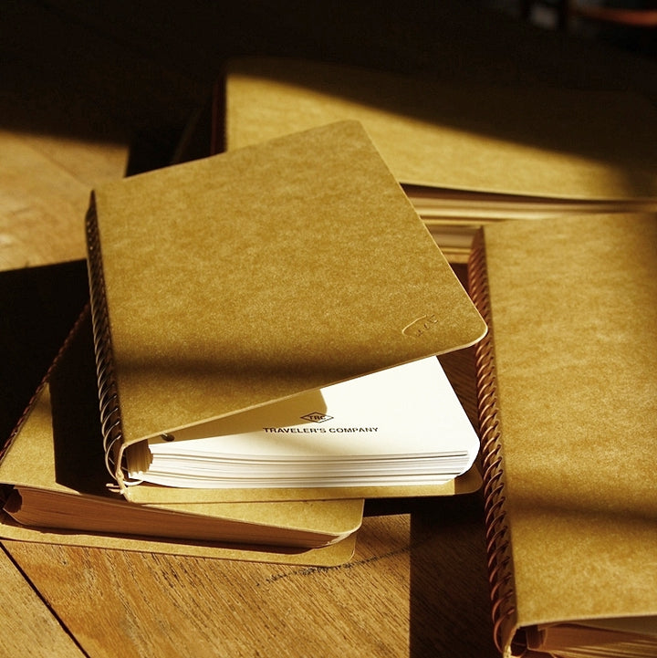 Carnet à anneaux spirales vierge DW papier kraft A6