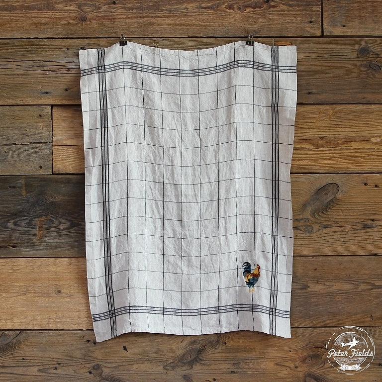 Linen Tea Towel Bistrot Coq