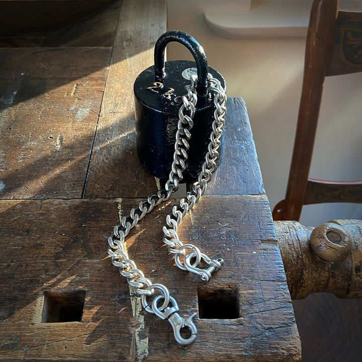 Wallet Chain Flat Cut Matte Silver