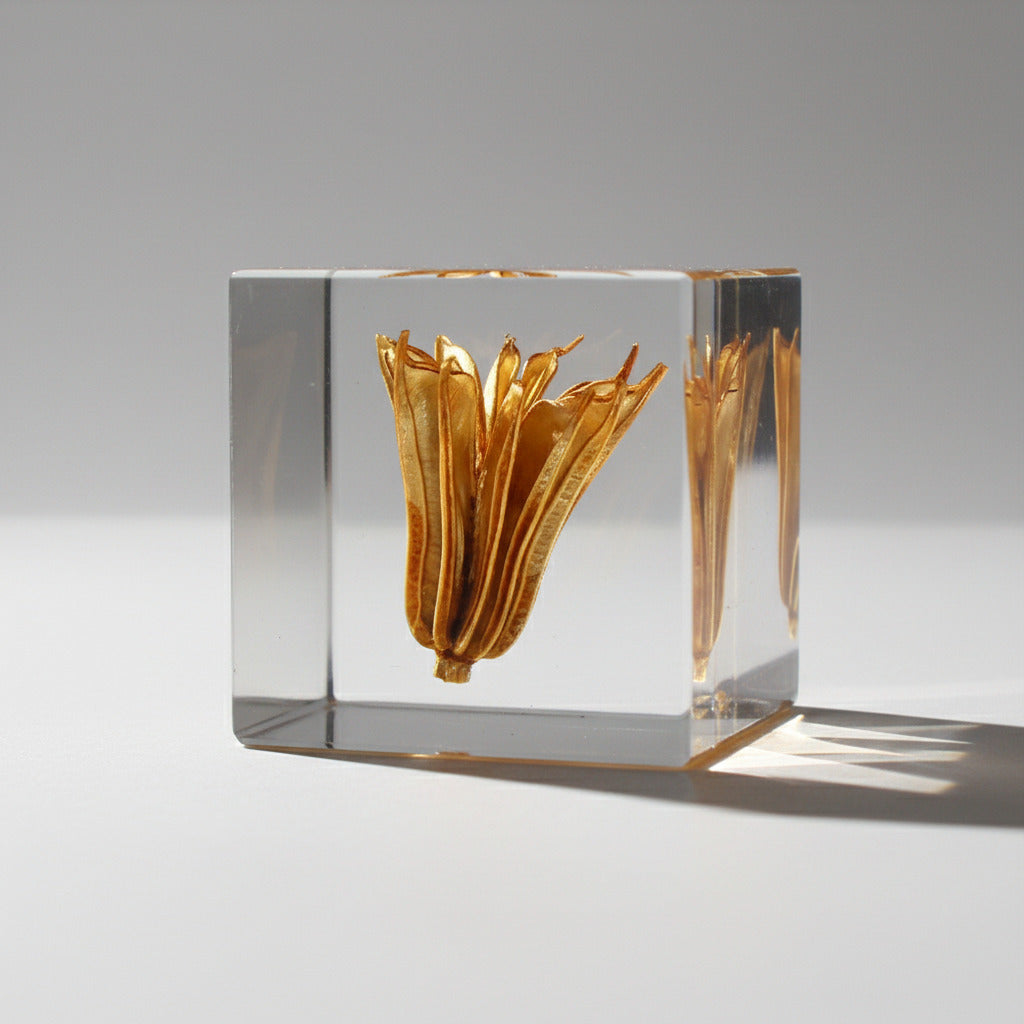 Yellow Fennel Flower - Sola Cube
